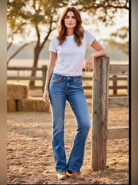 Ariat REAL Jean Mid Rise - Boot Cut - Samara Austin Size 32s